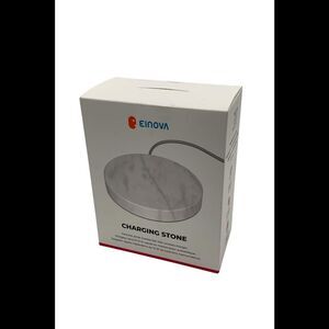 Einova Wireless Charging Stone with 10W Fast Charging White Marble